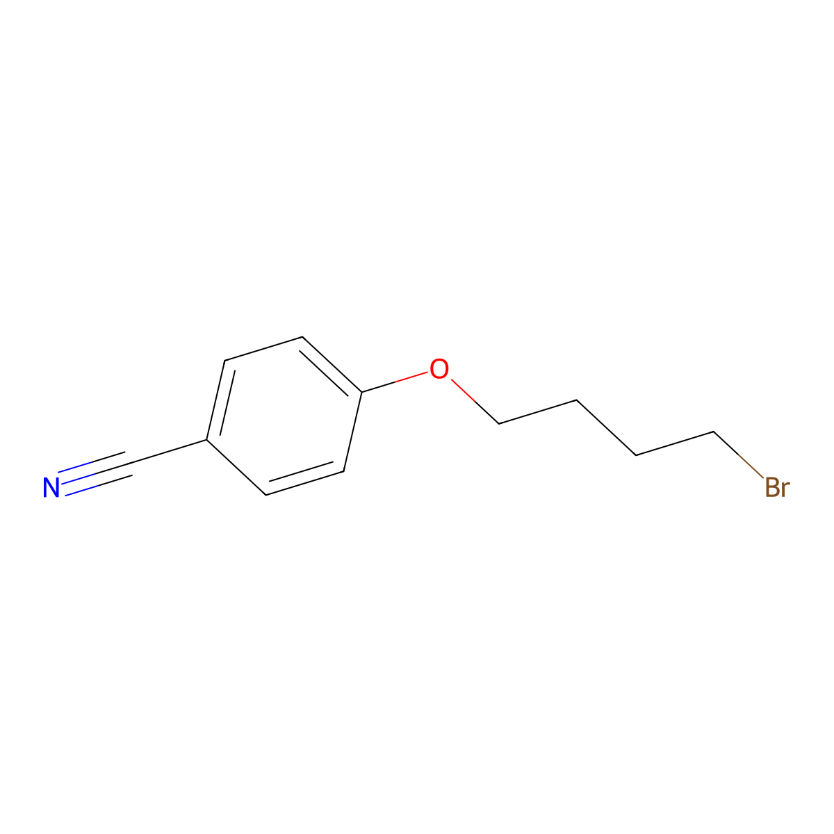 4-(4-Bromobutoxy)benzonitrile molecular structure, CAS 34334-24-2