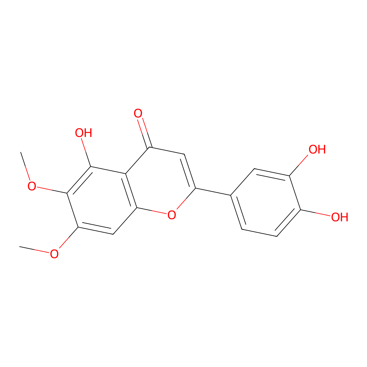 Cirsiliol molecular structure, CAS 34334-69-5