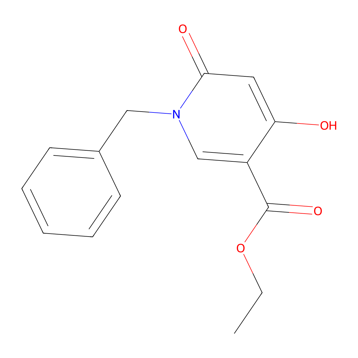 Ethyl 1-Benzyl-4-hydroxy-6-oxo-1,6-dihydropyridine-3-carboxylate molecular structure, CAS 343348-34-5