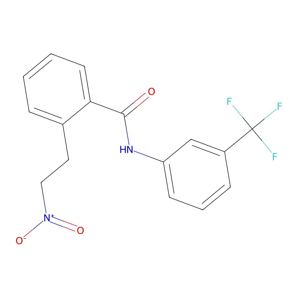 2-(2-nitroethyl)-N-[3-(trifluoromethyl)phenyl]benzamide molecular structure, CAS 343372-64-5