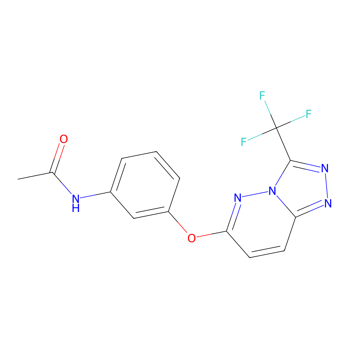 N-(3-{[3-(trifluoromethyl)-[1,2,4]triazolo[4,3-b]pyridazin-6-yl]oxy}phenyl)acetamide molecular structure, CAS 343372-86-1