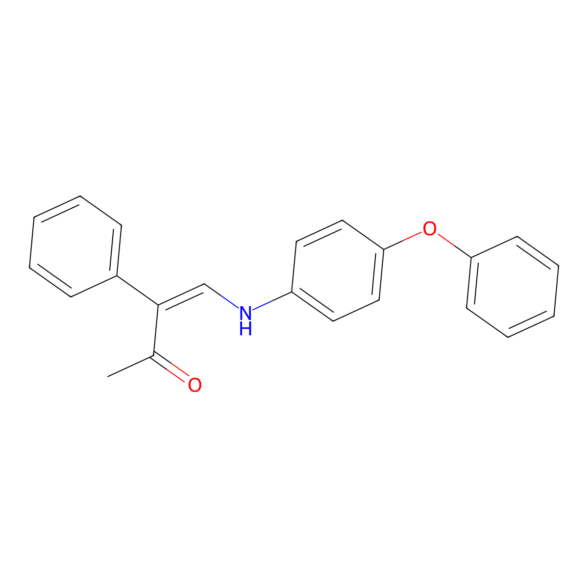 4-(4-Phenoxyanilino)-3-phenylbut-3-en-2-one molecular structure, CAS 343373-07-9