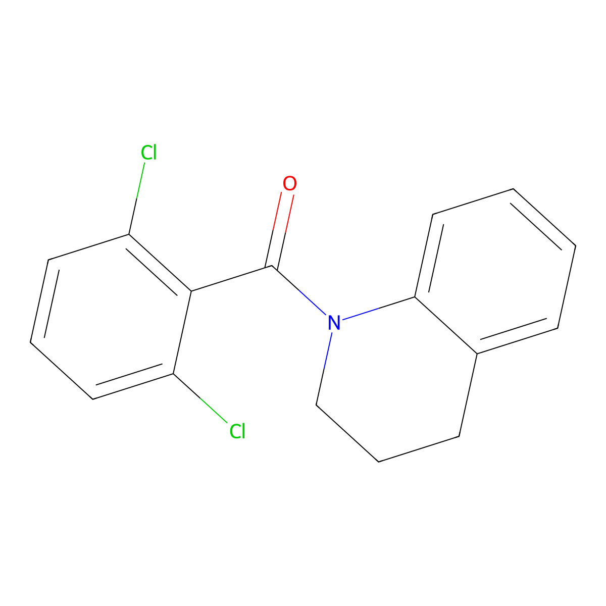 1-(2,6-Dichlorobenzoyl)-1,2,3,4-tetrahydroquinoline molecular structure, CAS 343373-48-8