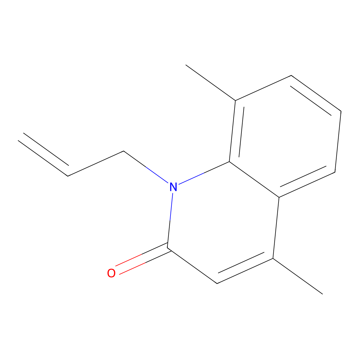 1-allyl-4,8-dimethyl-2(1H)-quinolinone molecular structure, CAS 343374-01-6