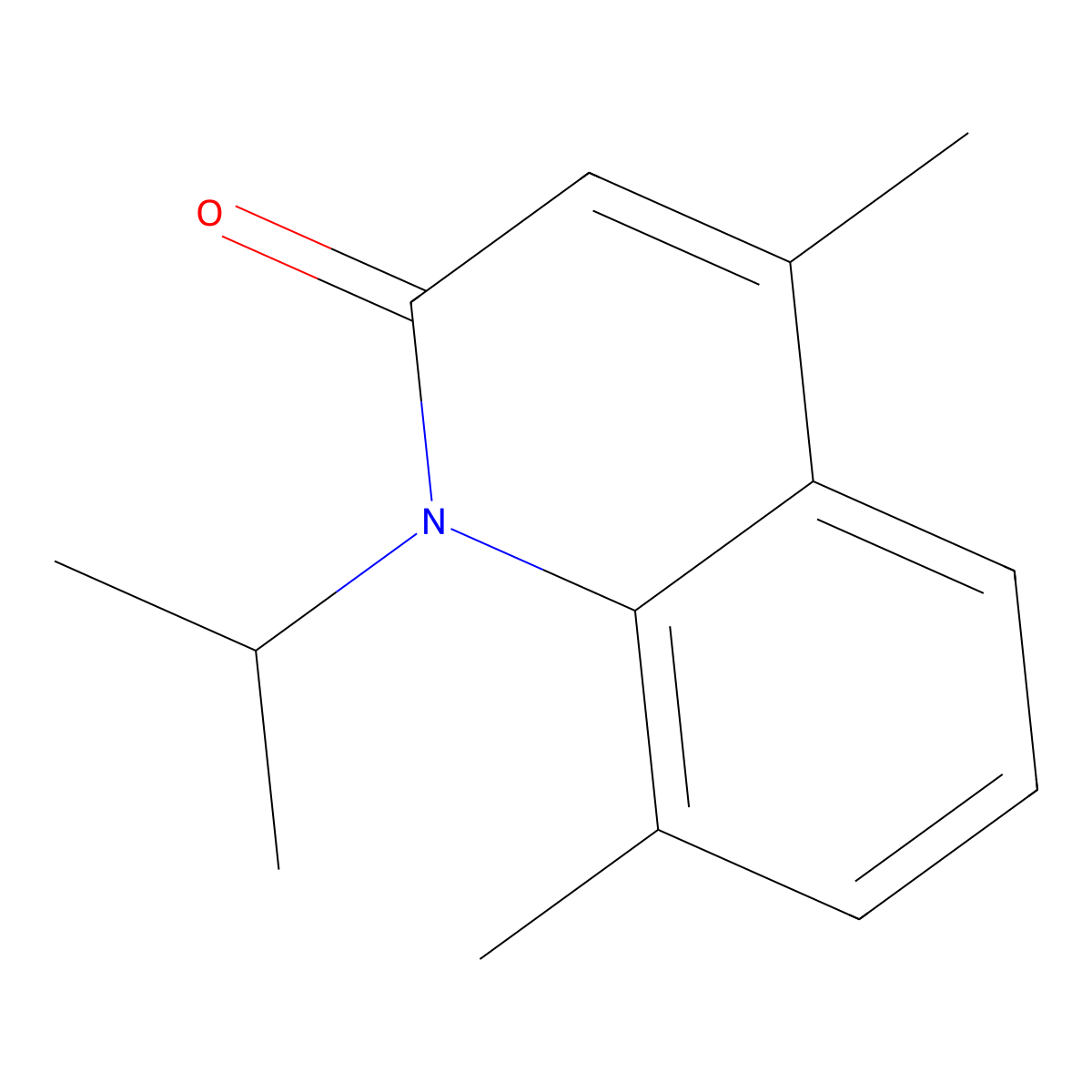 1-isopropyl-4,8-dimethyl-2(1H)-quinolinone molecular structure, CAS 343374-04-9