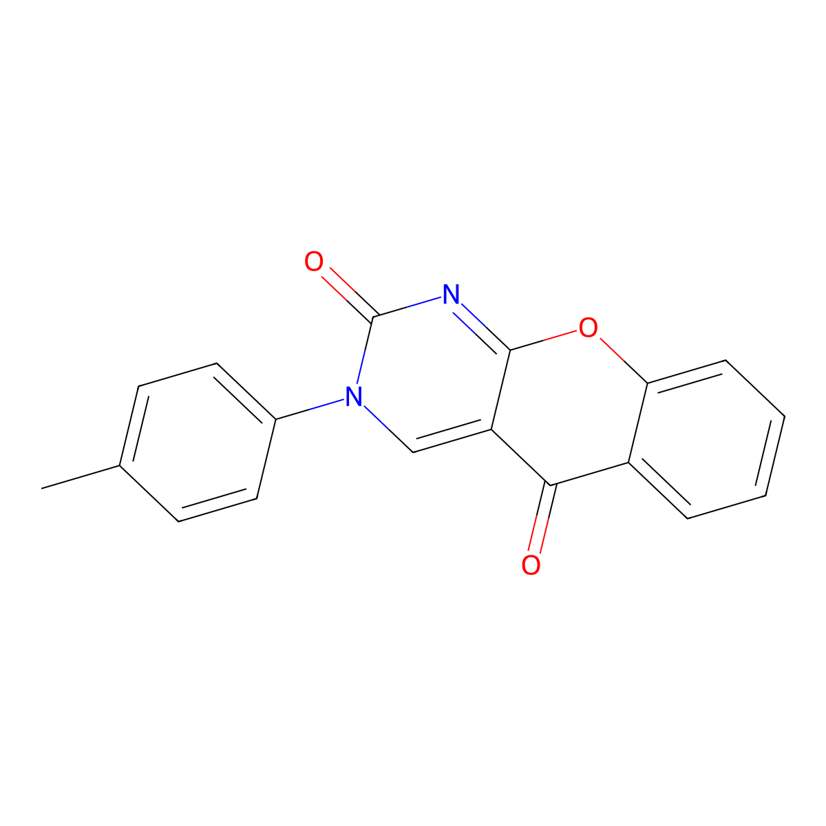 3-(4-methylphenyl)-2H-chromeno[2,3-d]pyrimidine-2,5(3H)-dione molecular structure, CAS 343375-22-4