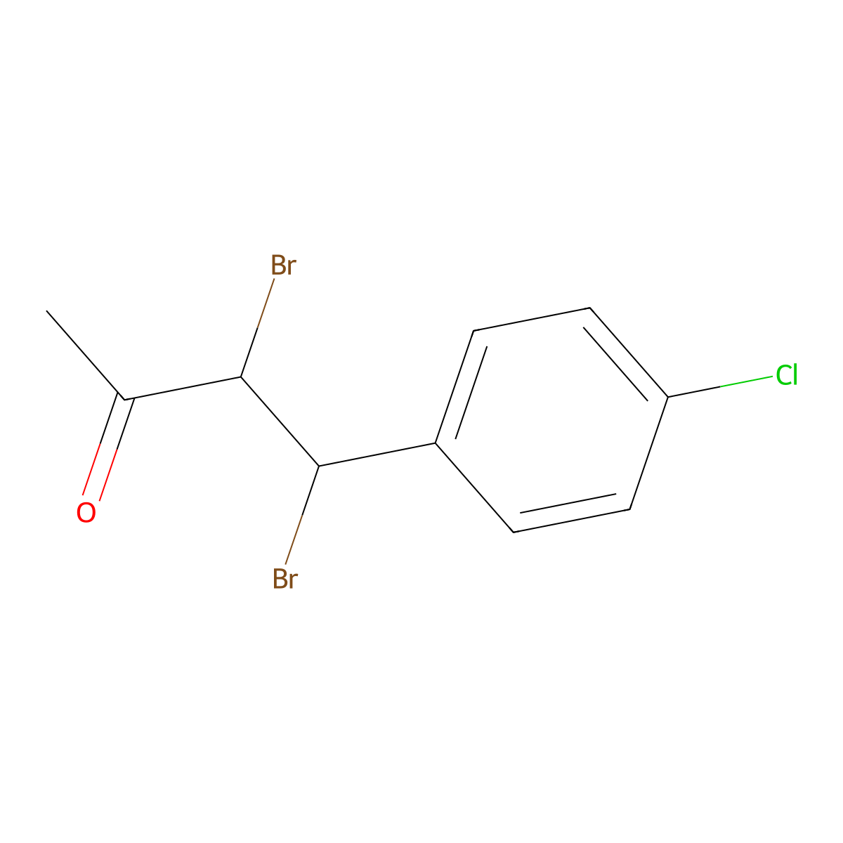 3,4-Dibromo-4-(4-chlorophenyl)-2-butanone molecular structure, CAS 343375-52-0