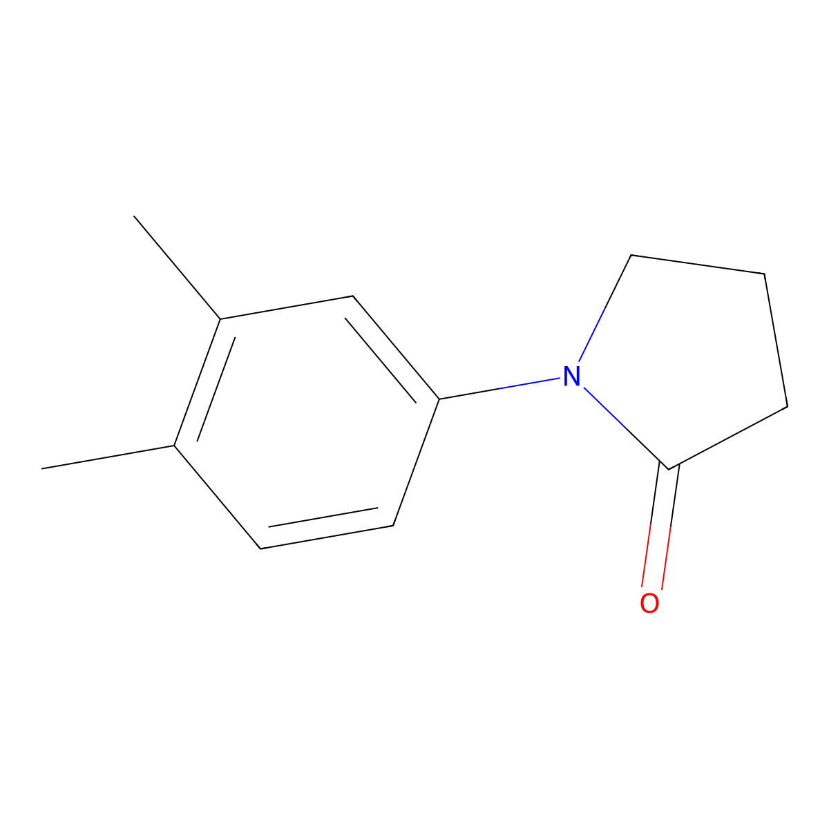 1-(3,4-Dimethylphenyl)pyrrolidin-2-one molecular structure, CAS 343375-66-6