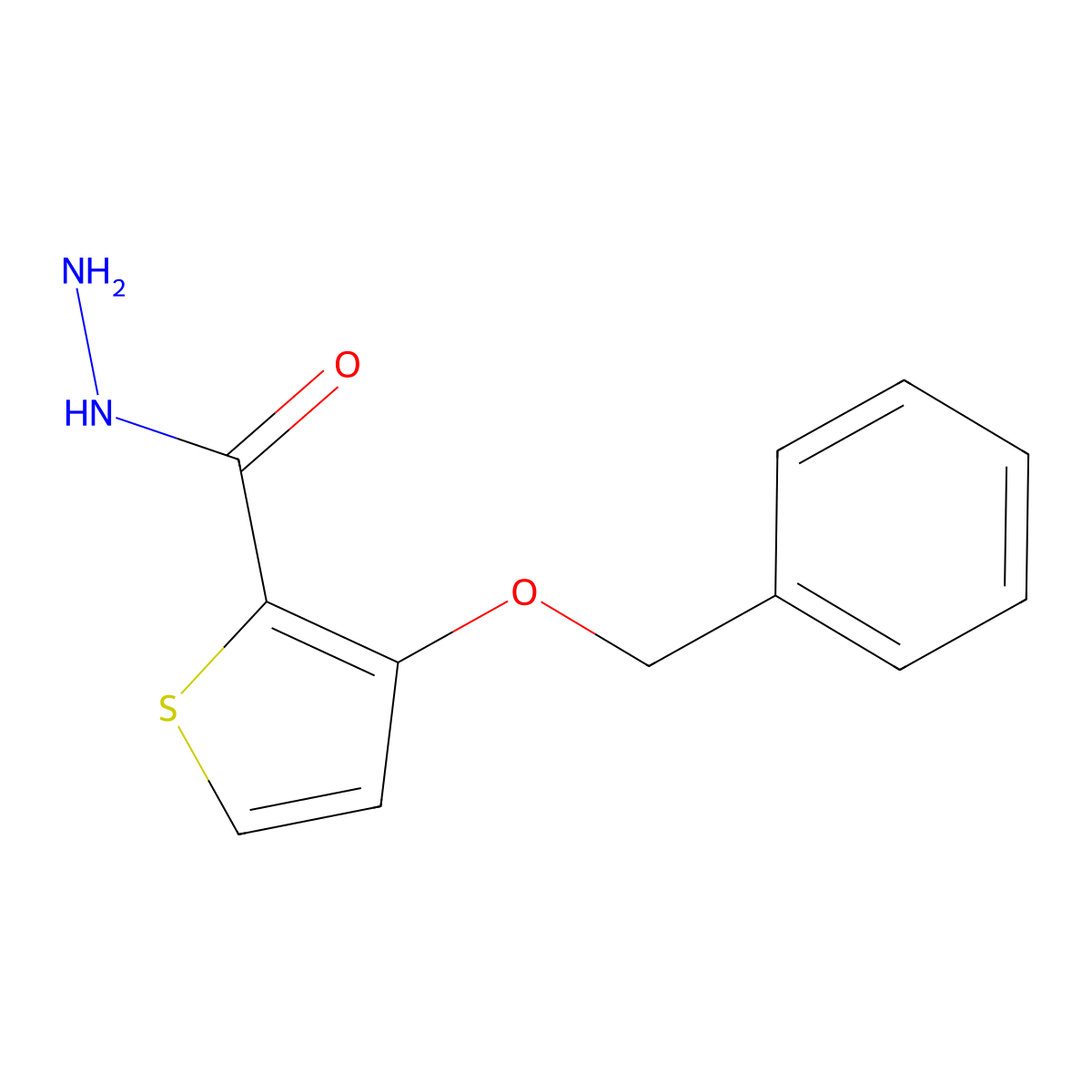 3-(Benzyloxy)thiophene-2-carbohydrazide molecular structure, CAS 343375-80-4