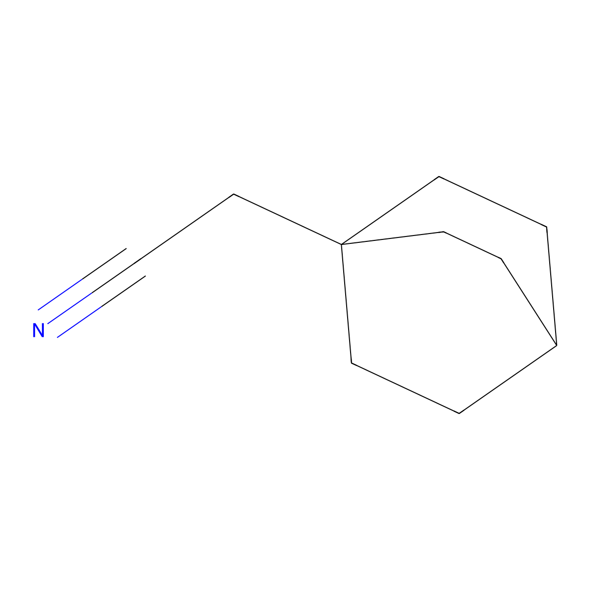 2-(1-Bicyclo[2.2.2]octanyl)acetonitrile molecular structure, CAS 34341-70-3