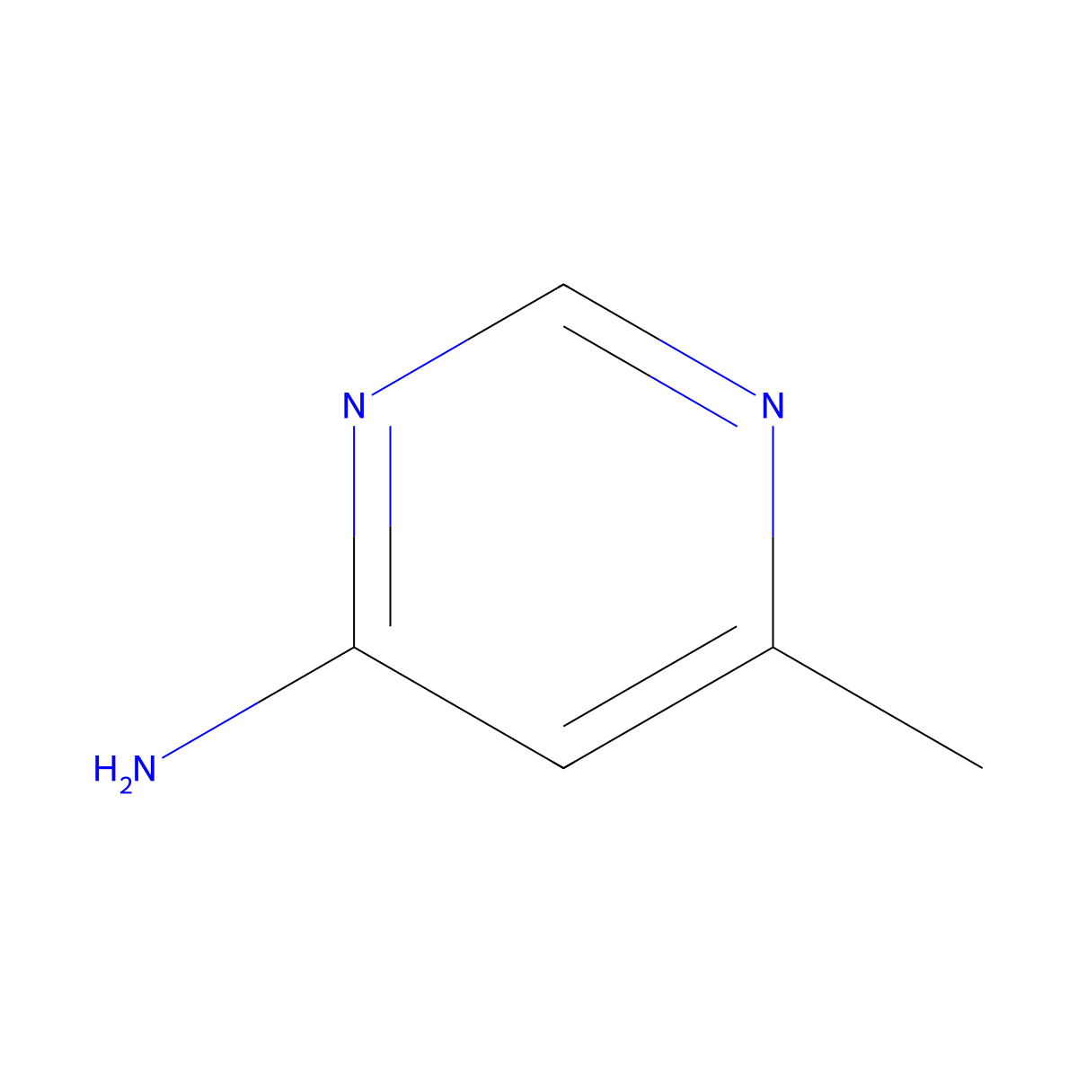 6-Methylpyrimidin-4-amine molecular structure, CAS 3435-28-7