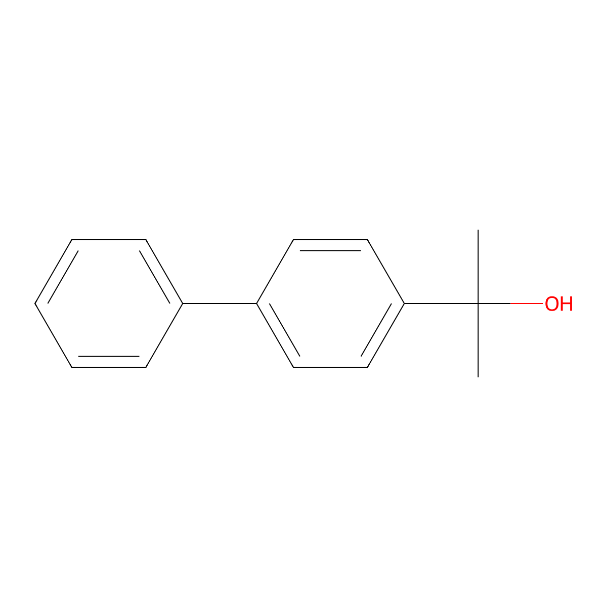 alpha,alpha-Dimethyl[1,1'-biphenyl]-4-methanol molecular structure, CAS 34352-74-4