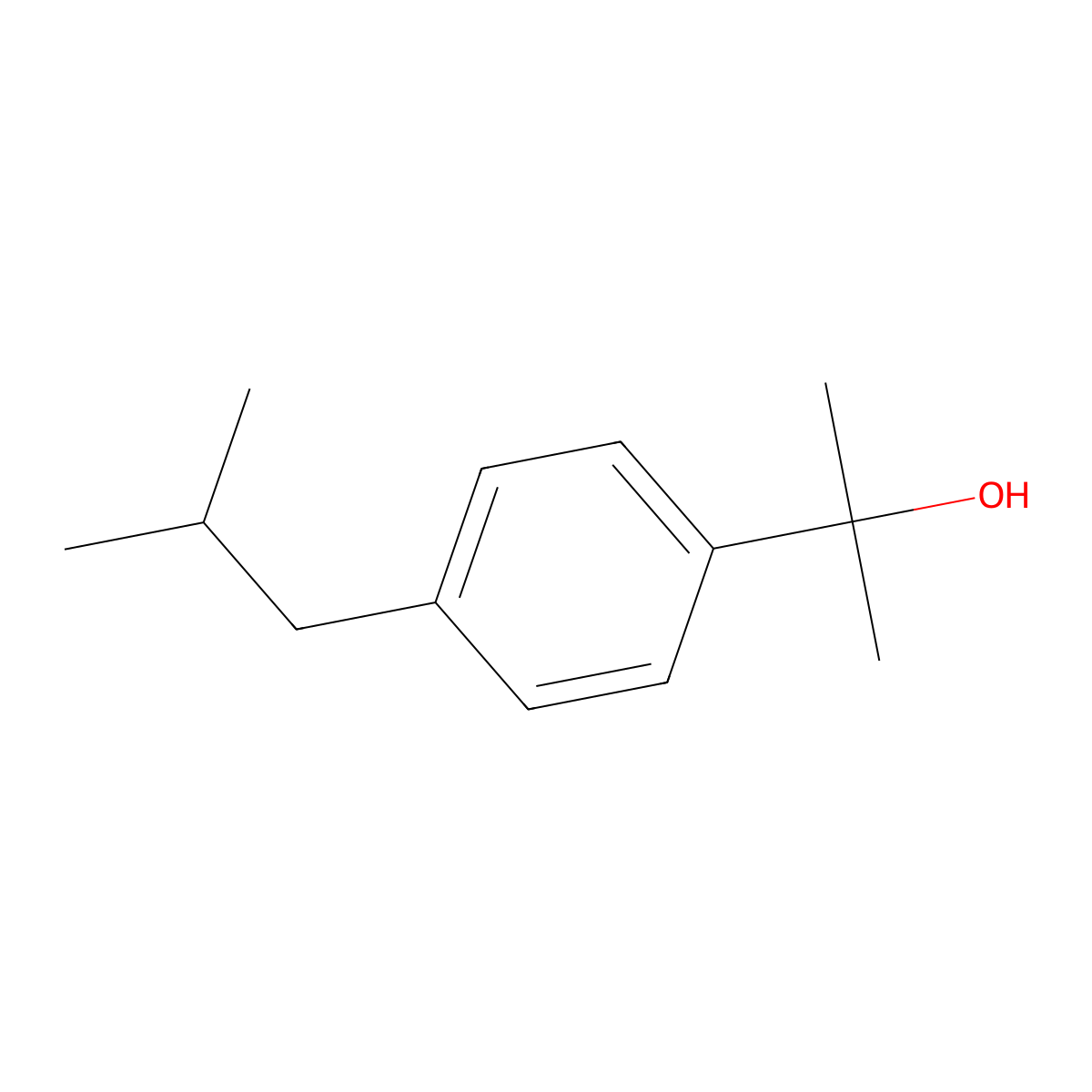 2-(4-iso-Butylphenyl)-2-propanol molecular structure, CAS 34352-77-7