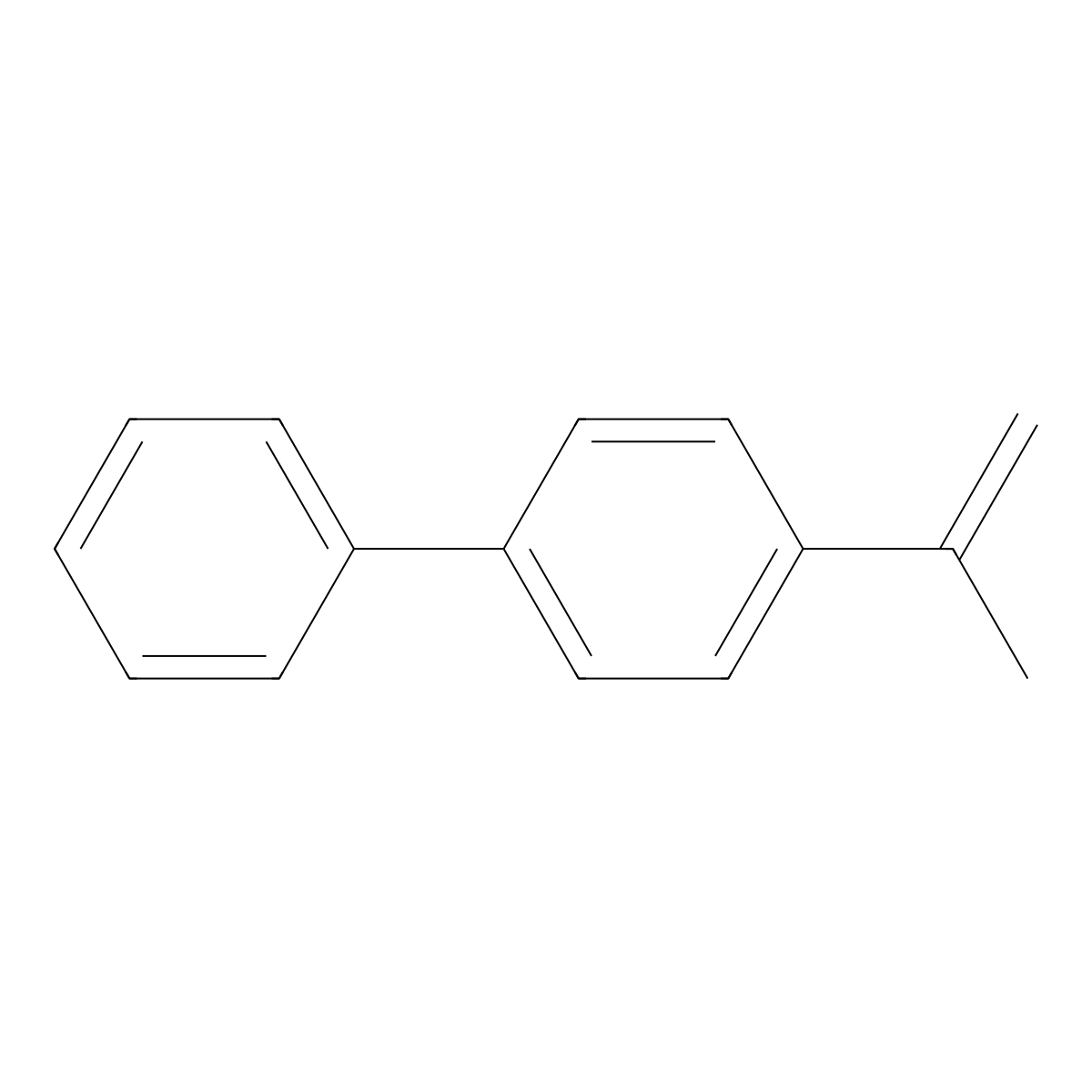 4-(1-Propen-2-yl)biphenyl molecular structure, CAS 34352-84-6