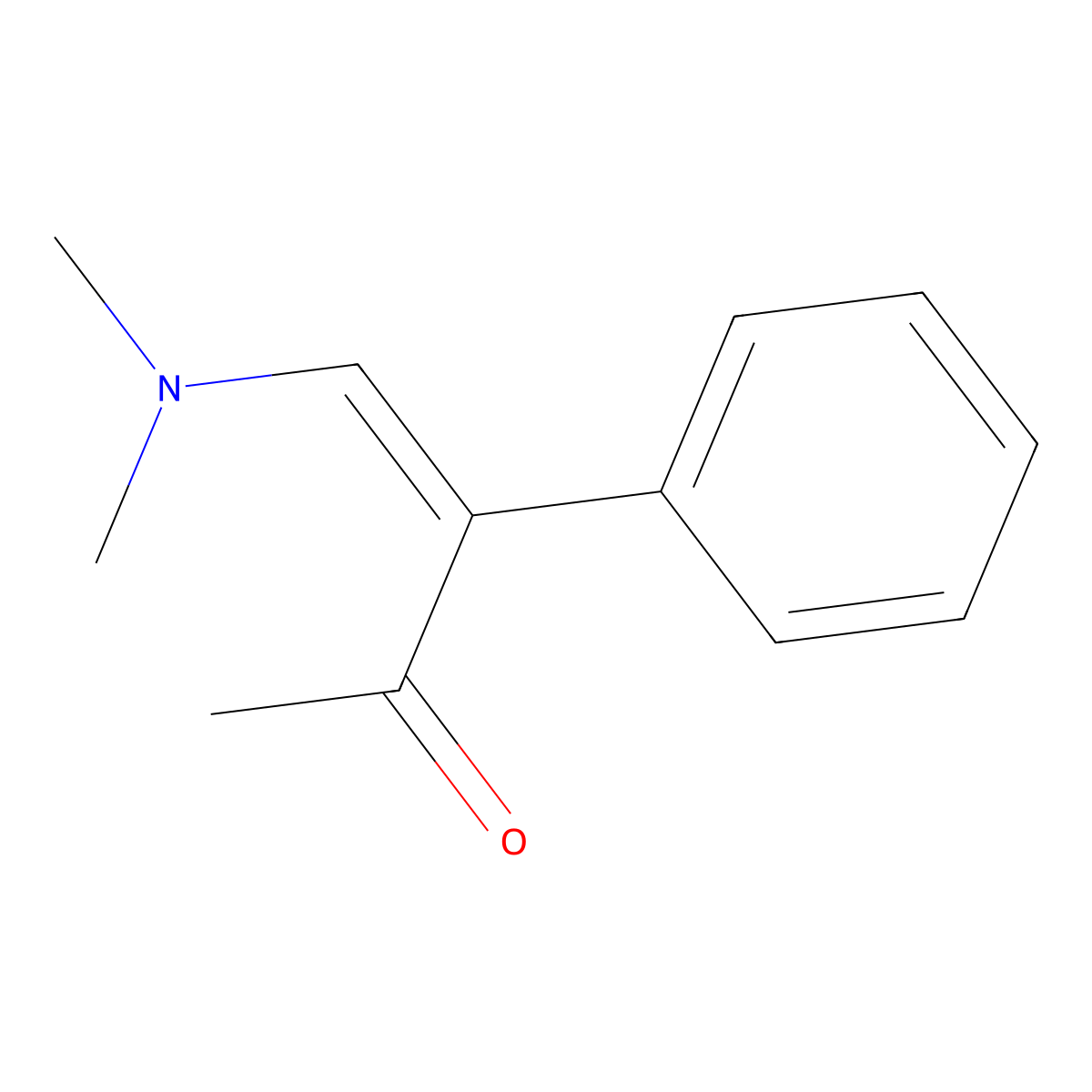(3Z)-4-(dimethylamino)-3-phenylbut-3-en-2-one molecular structure, CAS 343569-91-5