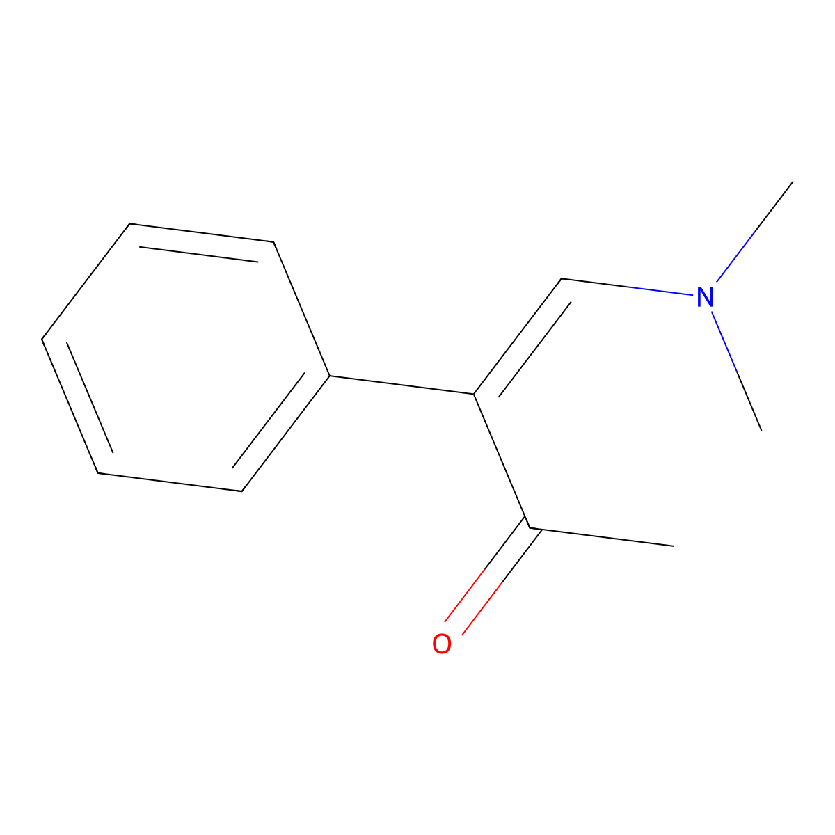 (3Z)-4-(dimethylamino)-3-phenylbut-3-en-2-one molecular structure, CAS 343569-91-5