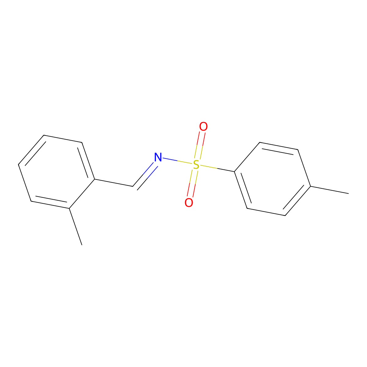 4-Methyl-N-(2-methylbenzylidene)benzenesulfonamide molecular structure, CAS 343598-64-1