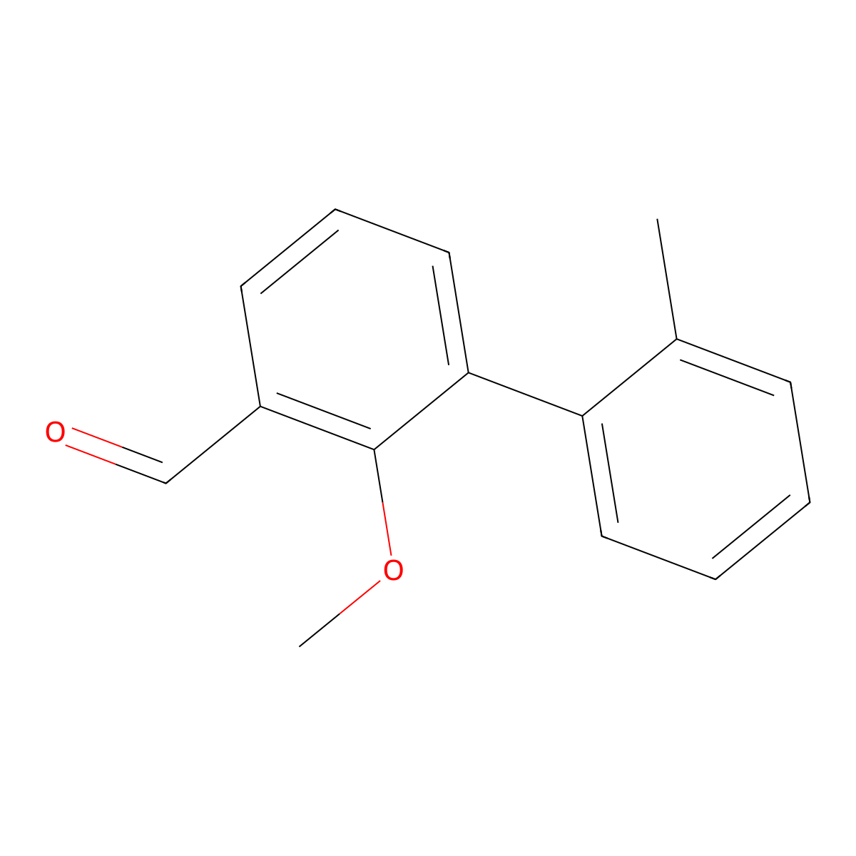 2-Methoxy-3-(2'-methylphenyl)benzaldehyde molecular structure, CAS 343603-57-6