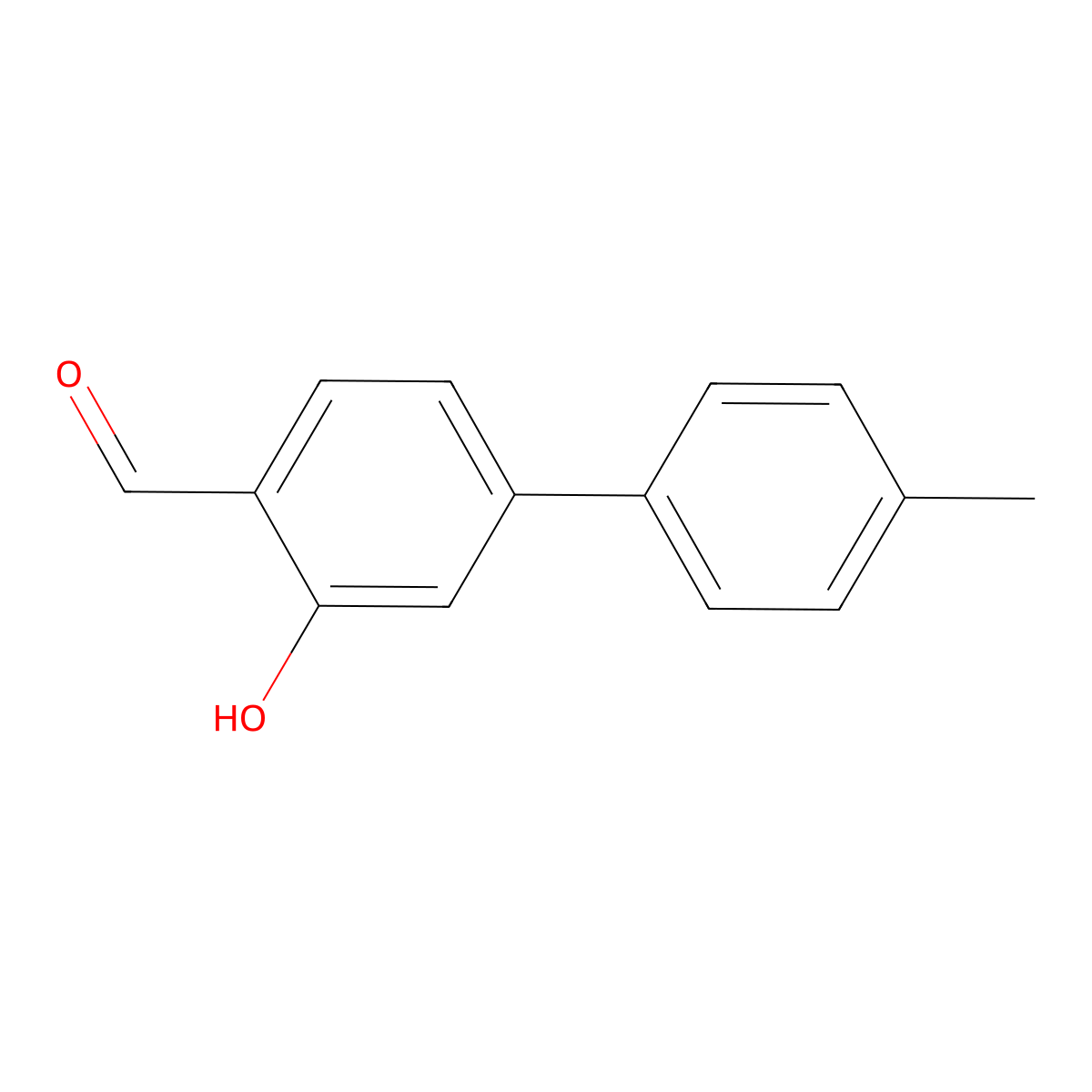 2-Formyl-5-(4-methylphenyl)phenol molecular structure, CAS 343603-92-9
