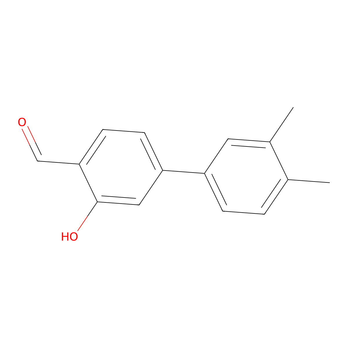 3-Hydroxy-3',4'-dimethyl[1,1'-biphenyl]-4-carboxaldehyde molecular structure, CAS 343603-93-0