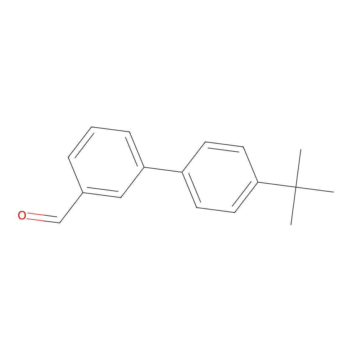4'-(tert-Butyl)-[1,1'-biphenyl]-3-carbaldehyde molecular structure, CAS 343604-06-8