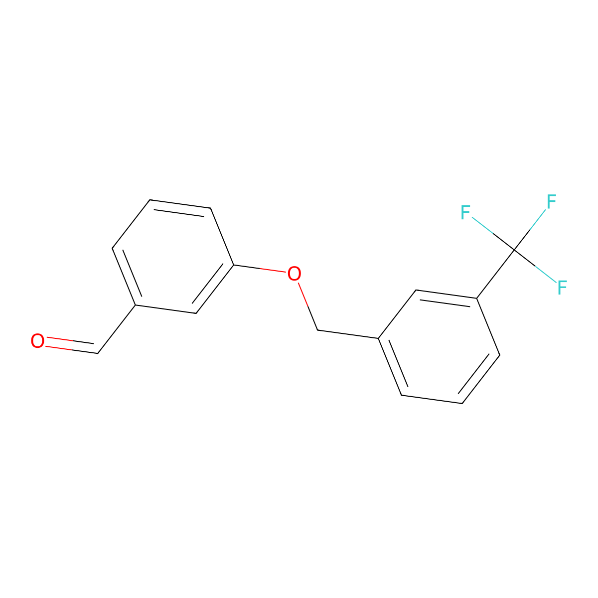 3-{[3-(Trifluoromethyl)benzyl]oxy}benzaldehyde molecular structure, CAS 343604-08-0