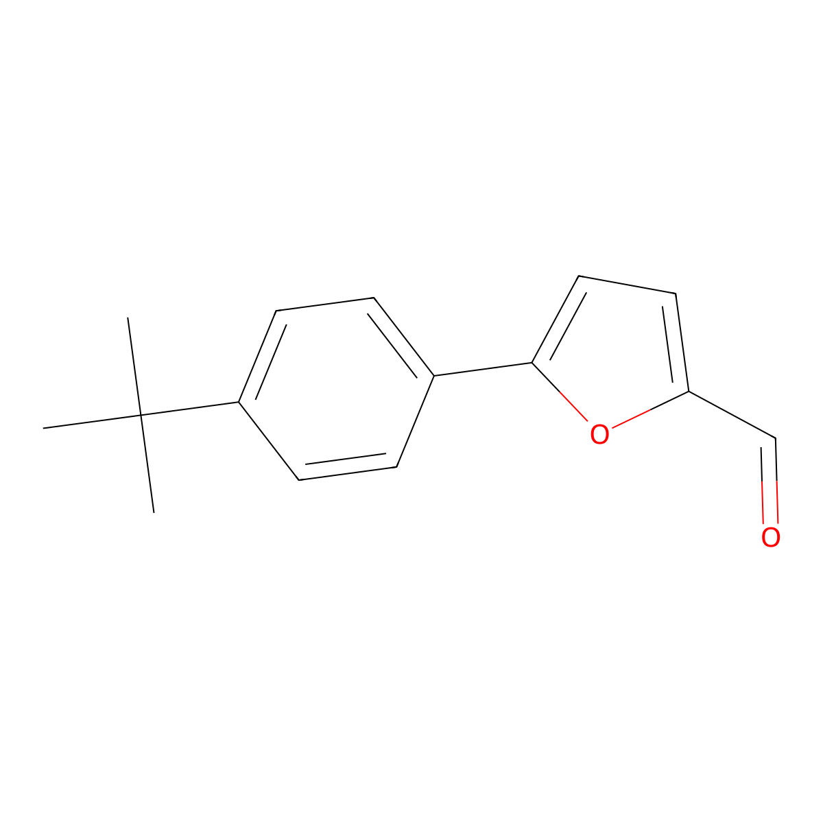 5-(4-Tert-butylphenyl)furan-2-carbaldehyde molecular structure, CAS 343604-13-7