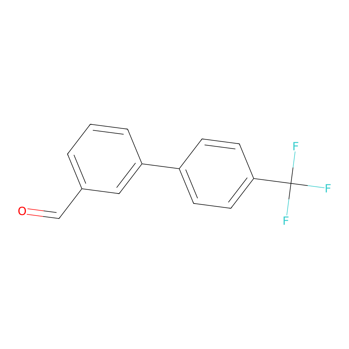 4'-Trifluoromethyl-biphenyl-3-carbaldehyde molecular structure, CAS 343604-24-0