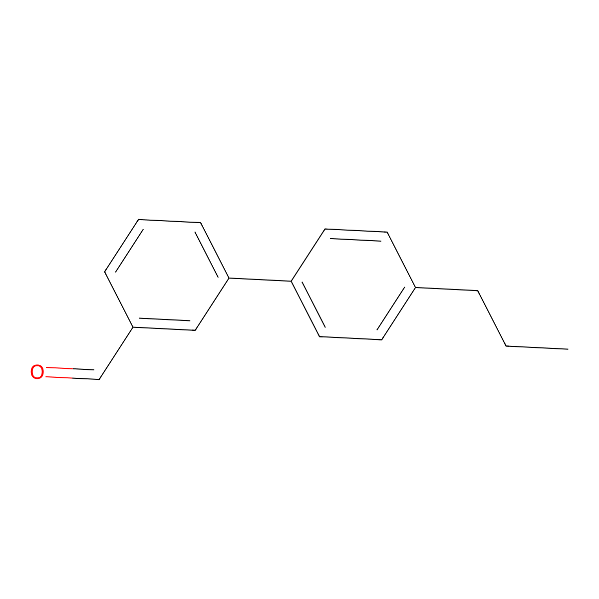 3-(4-Propylphenyl)benzaldehyde molecular structure, CAS 343604-33-1