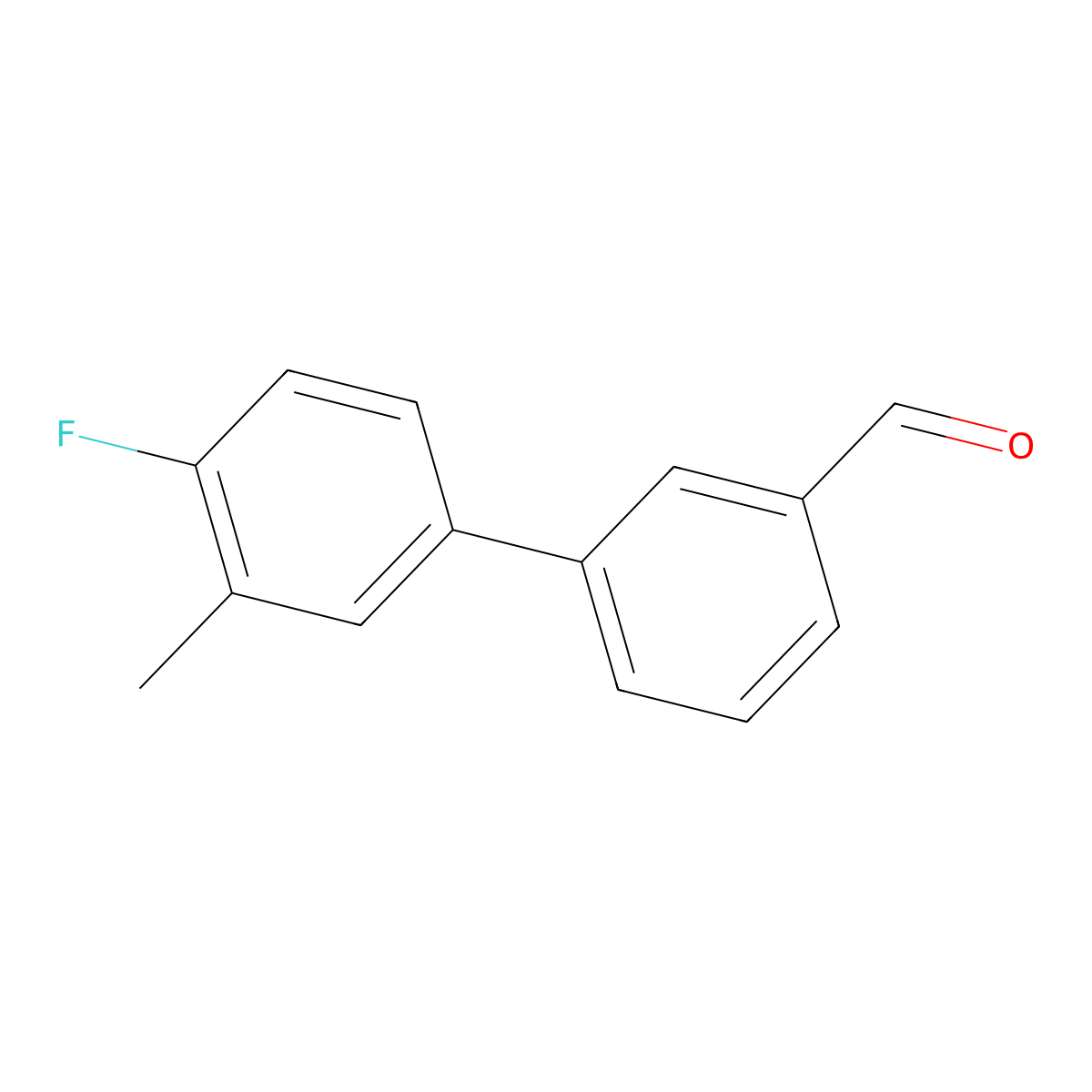 3-(4-Fluoro-3-methylphenyl)benzaldehyde molecular structure, CAS 343604-38-6