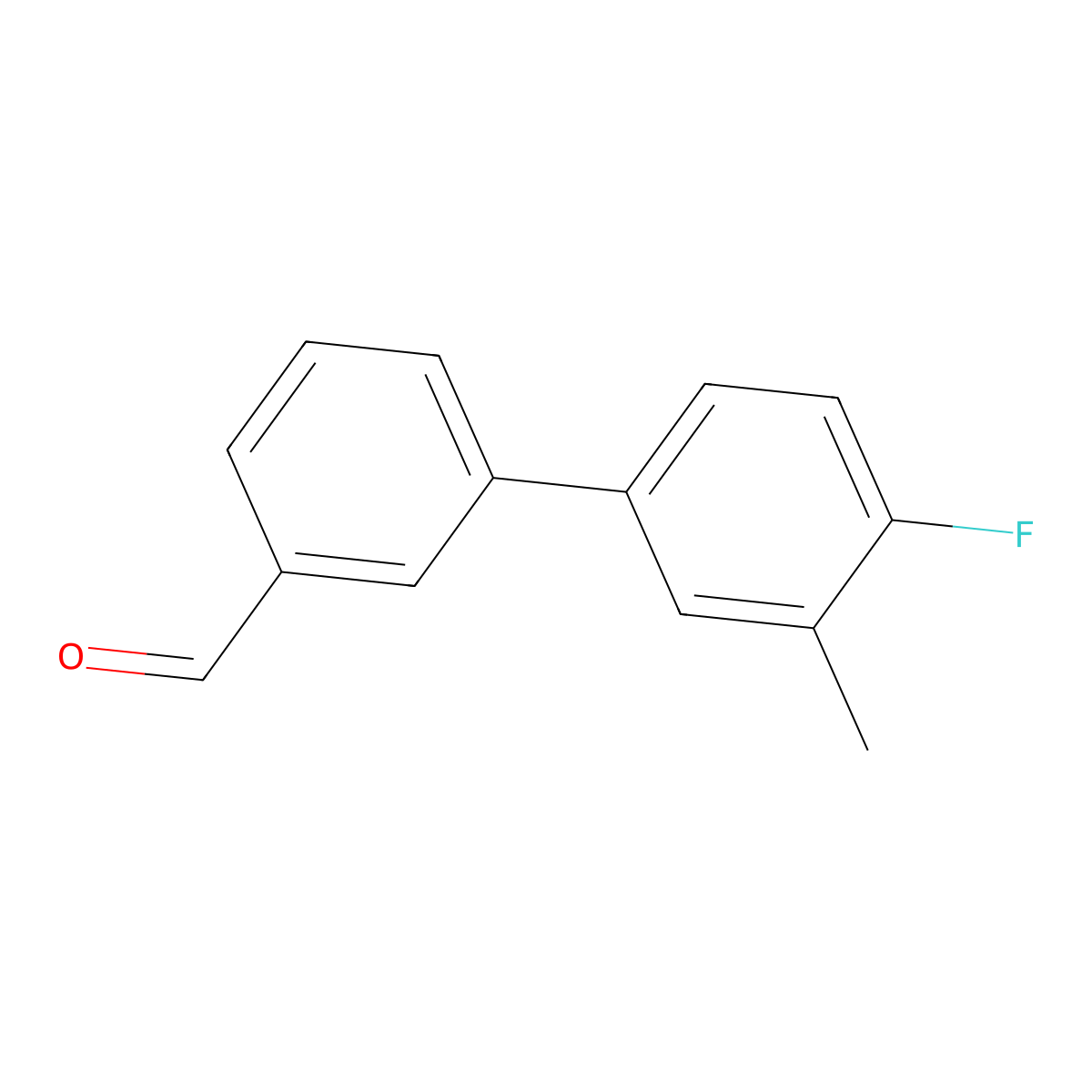 3-(4-Fluoro-3-methylphenyl)benzaldehyde molecular structure, CAS 343604-38-6