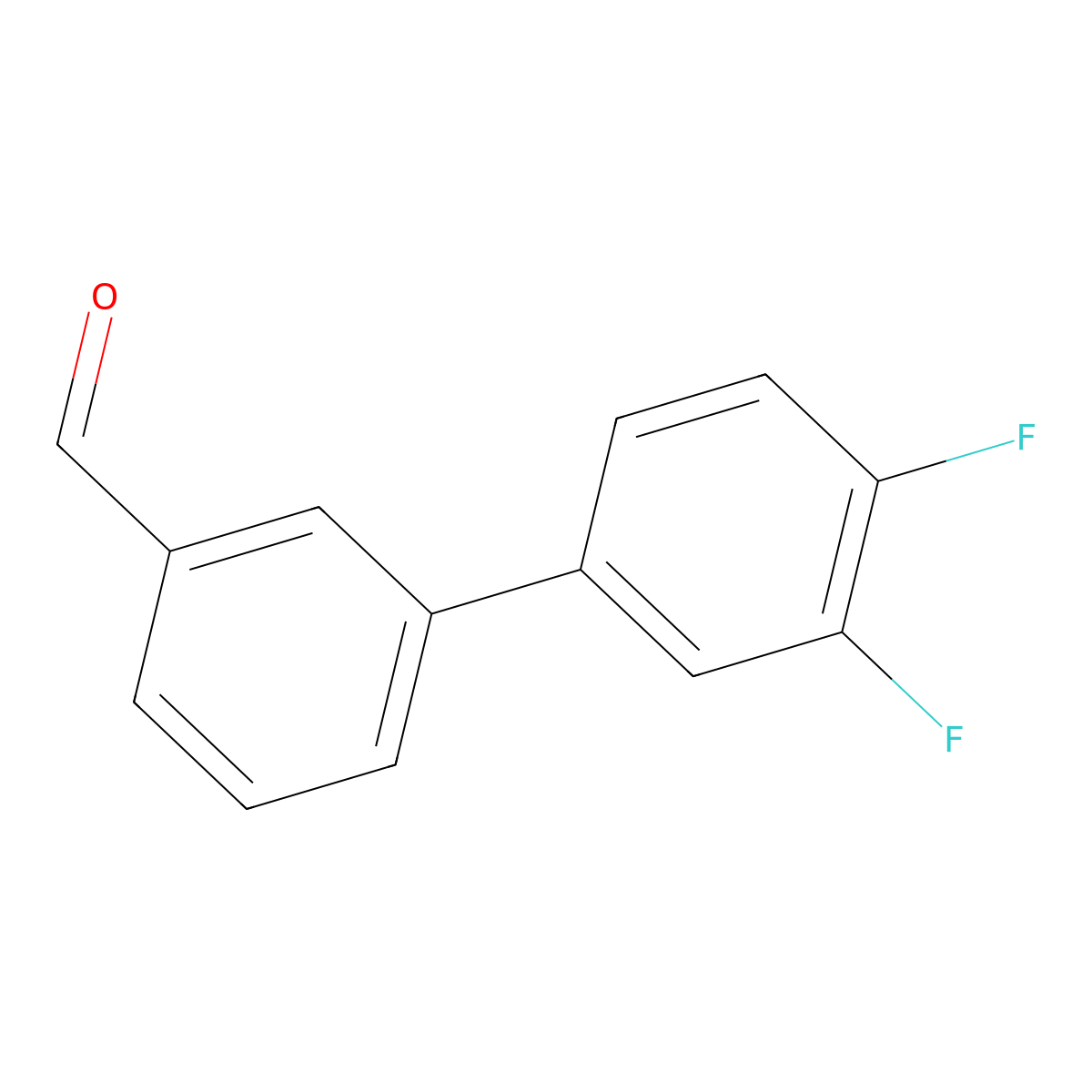 3-(3,4-Difluorophenyl)benzaldehyde molecular structure, CAS 343604-41-1