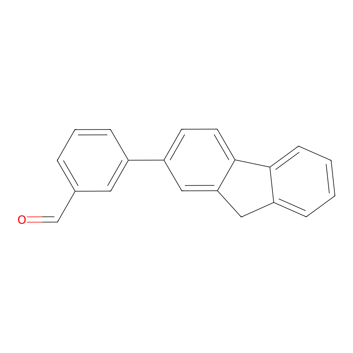 3-(9H-fluoren-2-yl)benzaldehyde molecular structure, CAS 343604-42-2
