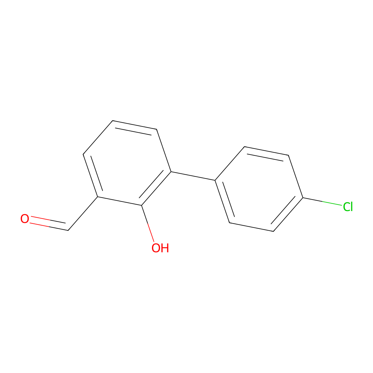 6-(4-Chlorophenyl)-2-formylphenol molecular structure, CAS 343604-43-3