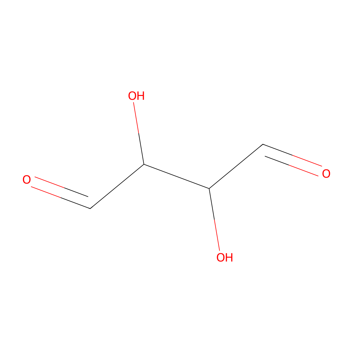 Butanedial, 2,3-dihydroxy- molecular structure, CAS 34361-91-6