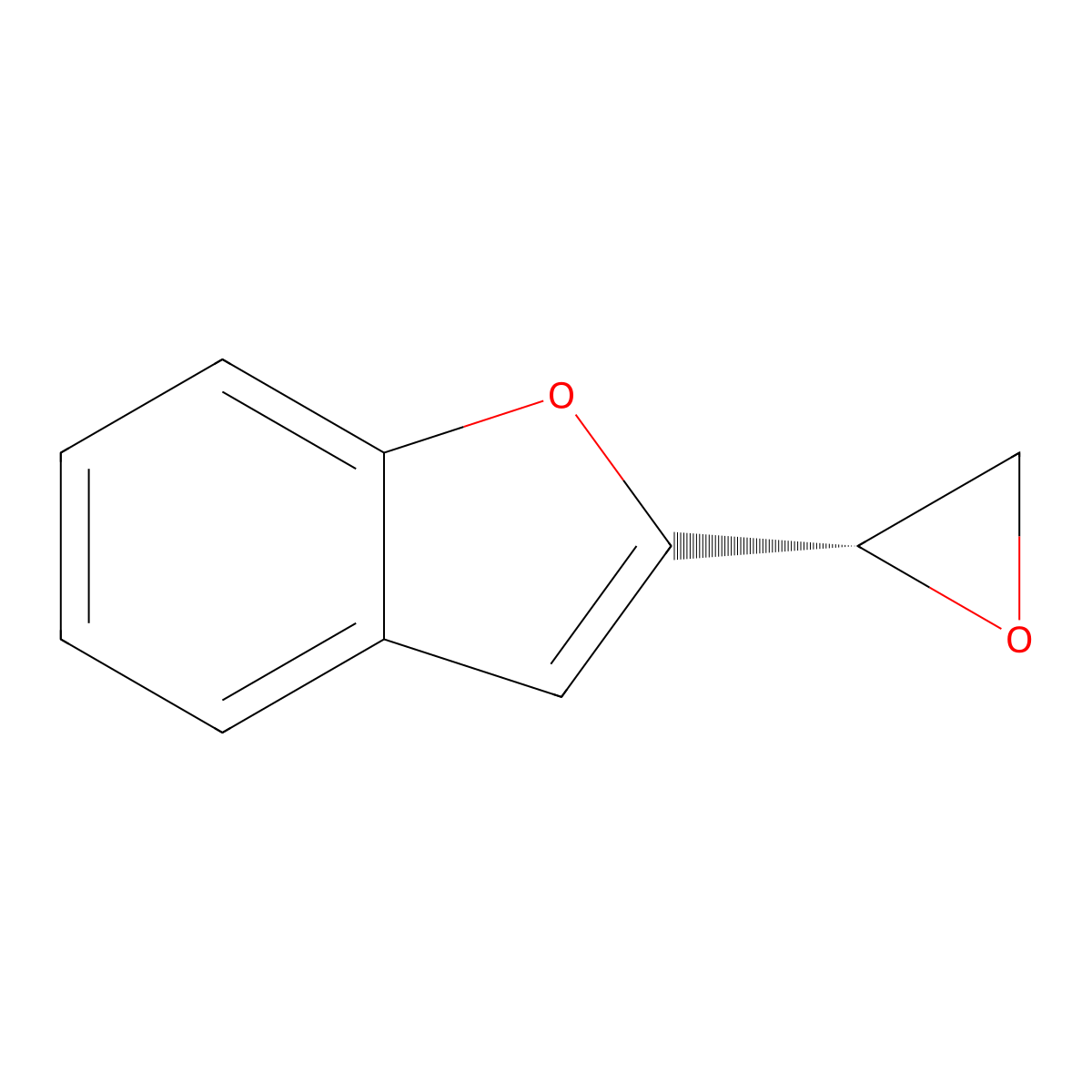 2-[(2S)-oxiran-2-yl]-1-benzofuran molecular structure, CAS 343614-08-4