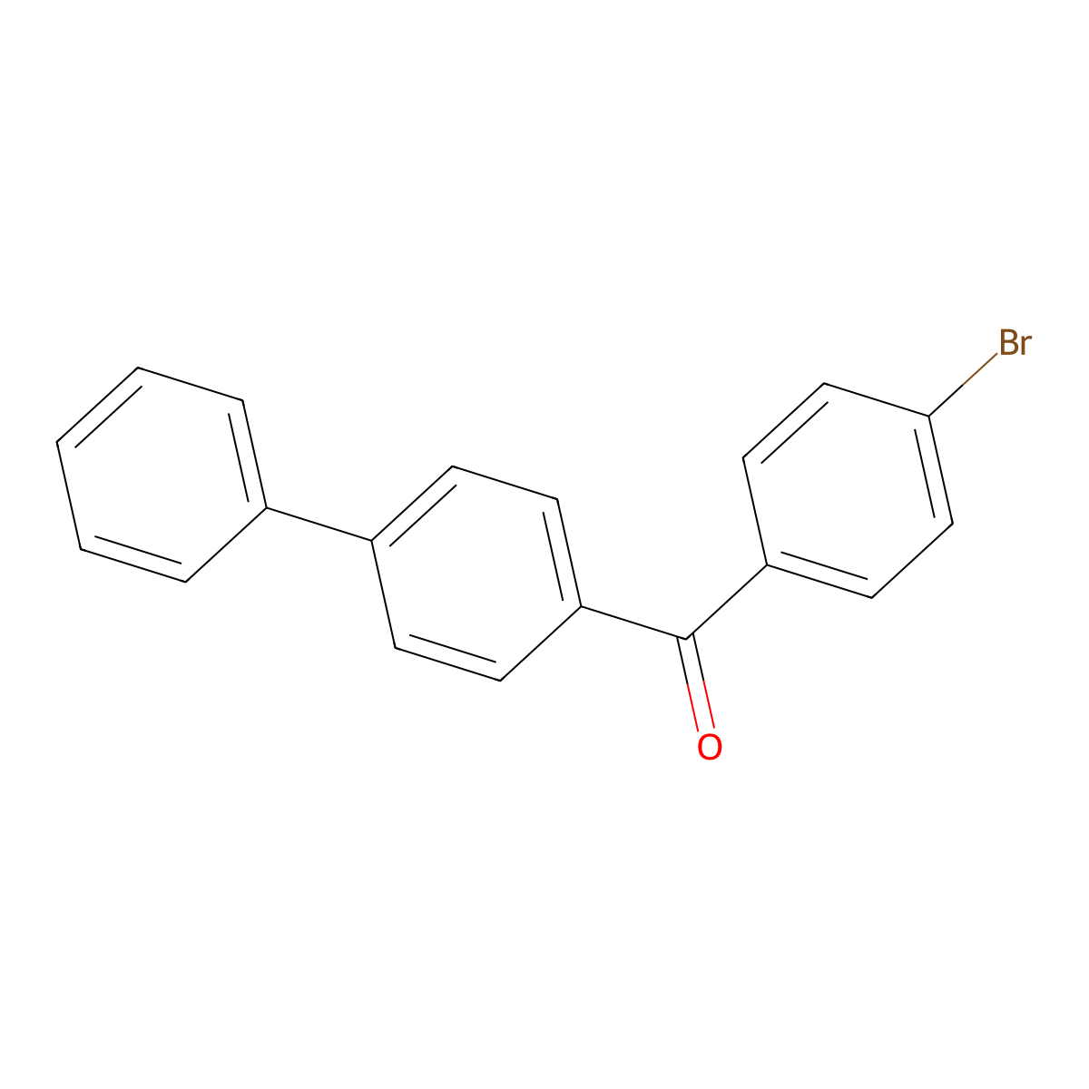 [1,1'-Biphenyl]-4-YL(4-bromophenyl)methanone molecular structure, CAS 343619-11-4