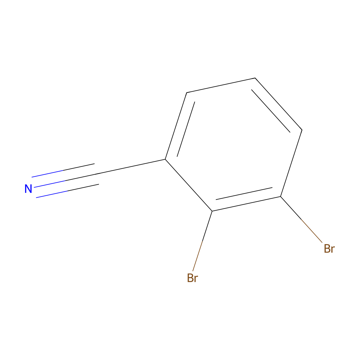 2,3-Dibromo-benzonitrile molecular structure, CAS 34362-24-8