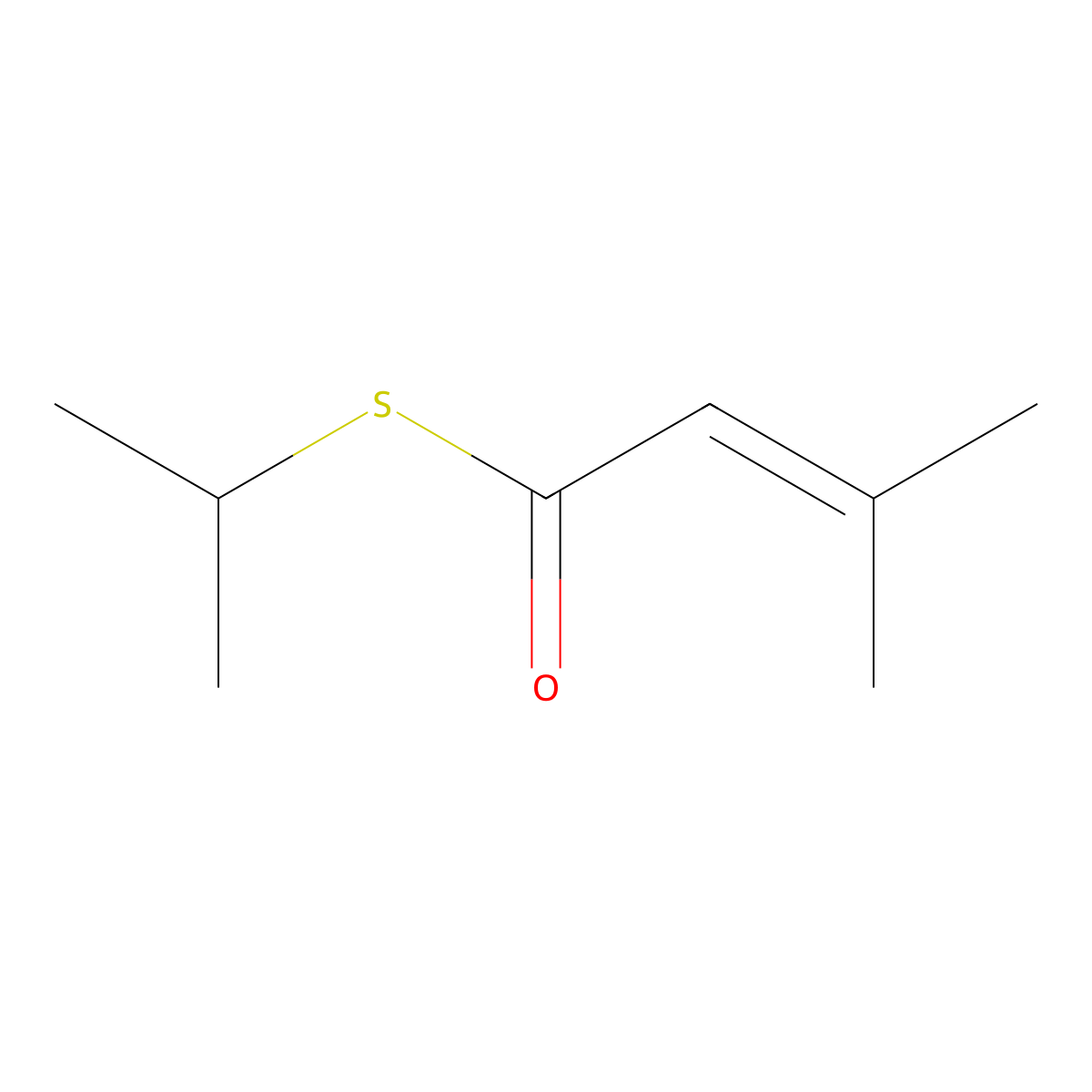 S-Isopropyl 3-methylthiocrotonate molecular structure, CAS 34365-79-2