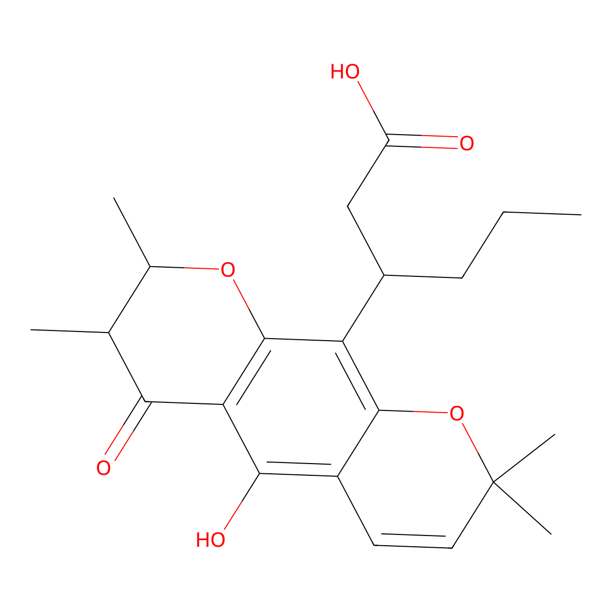 Isoapetalic acid molecular structure, CAS 34366-34-2