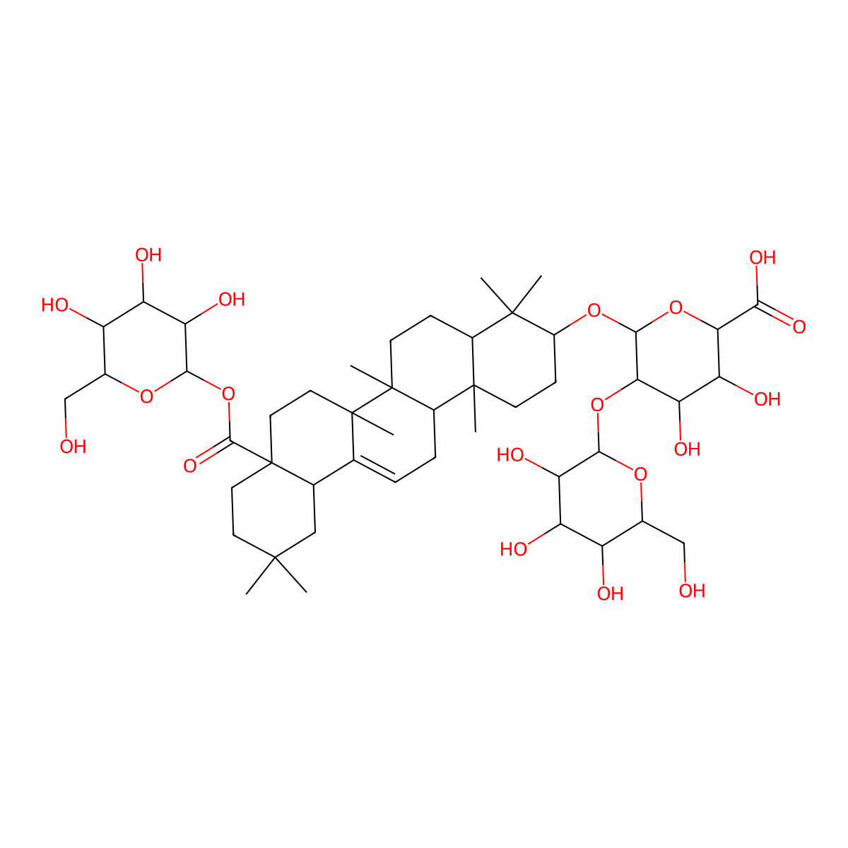 Ginsenoside Ro molecular structure, CAS 34367-04-9