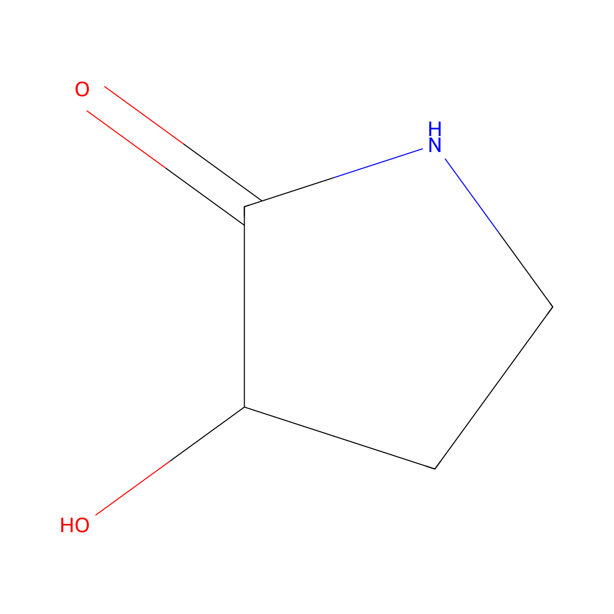 (3S)-3-hydroxypyrrolidin-2-one molecular structure, CAS 34368-52-0