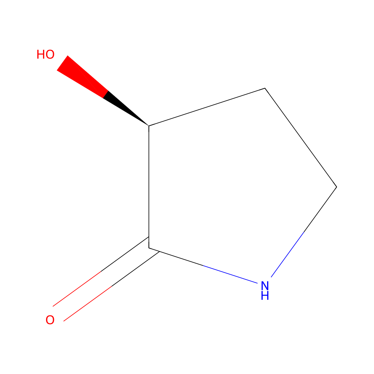 (3S)-3-hydroxypyrrolidin-2-one molecular structure, CAS 34368-52-0