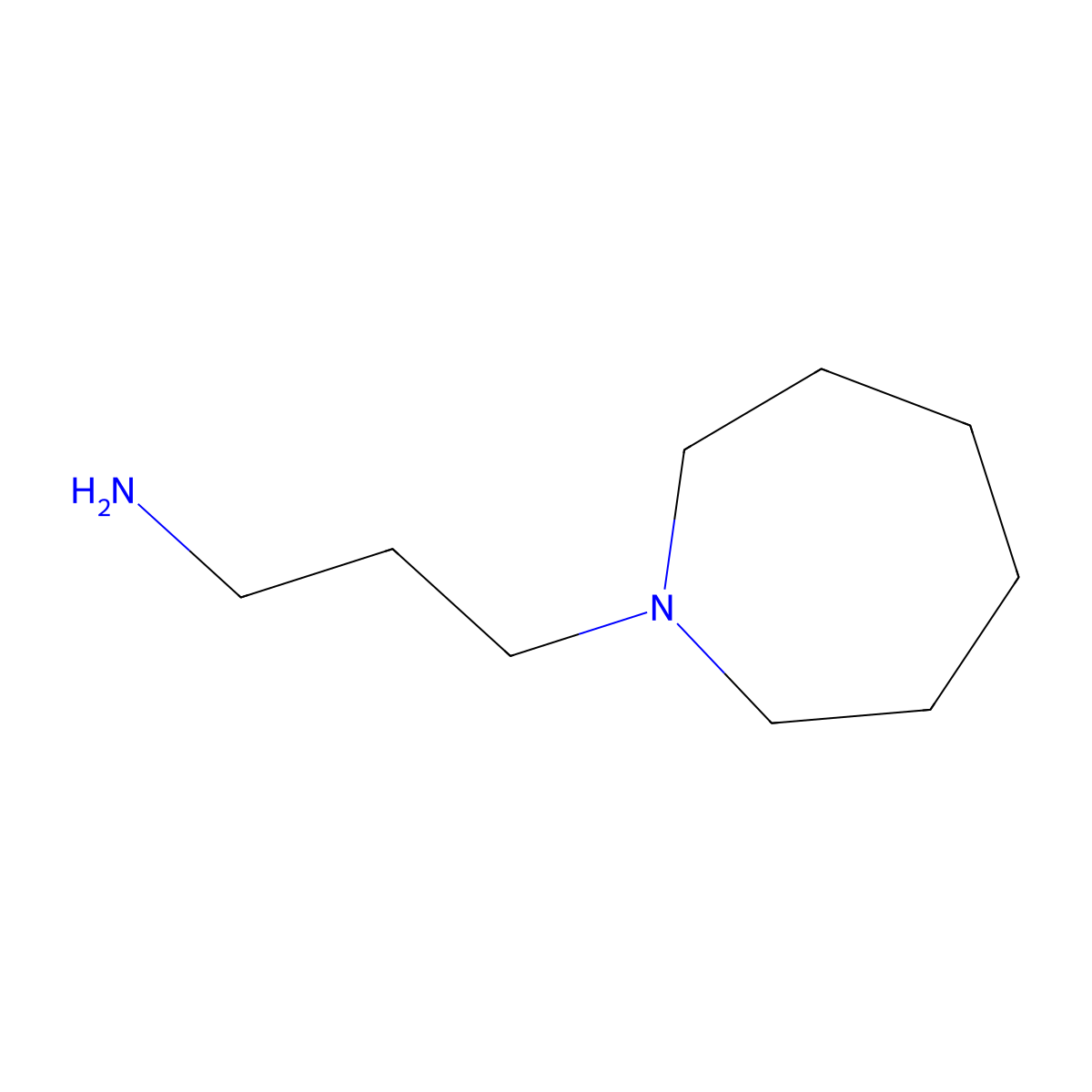3-(Azepan-1-yl)propan-1-amine molecular structure, CAS 3437-33-0