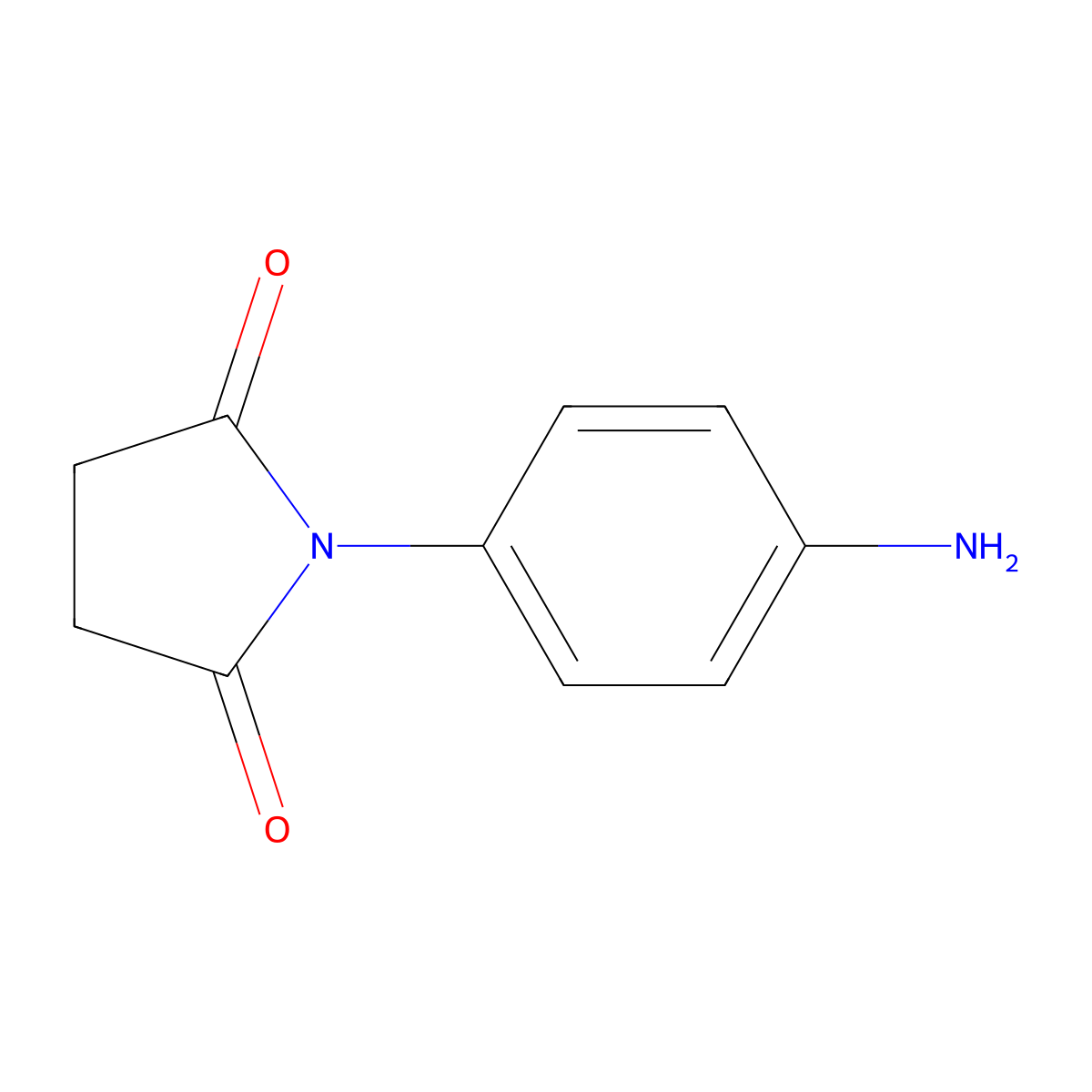 1-(4-Aminophenyl)pyrrolidine-2,5-dione molecular structure, CAS 34373-09-6