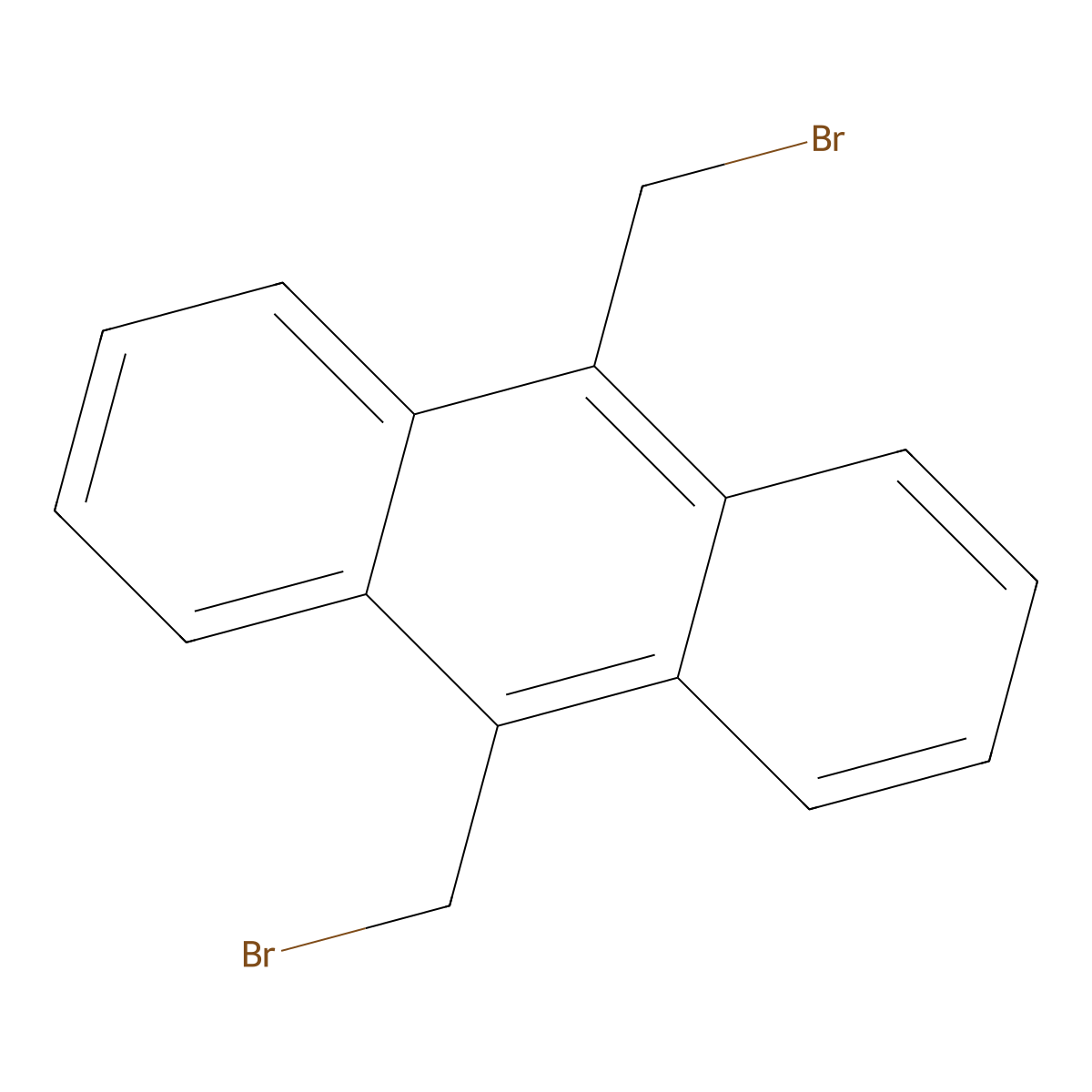 9,10-Bis(bromomethyl)anthracene molecular structure, CAS 34373-96-1