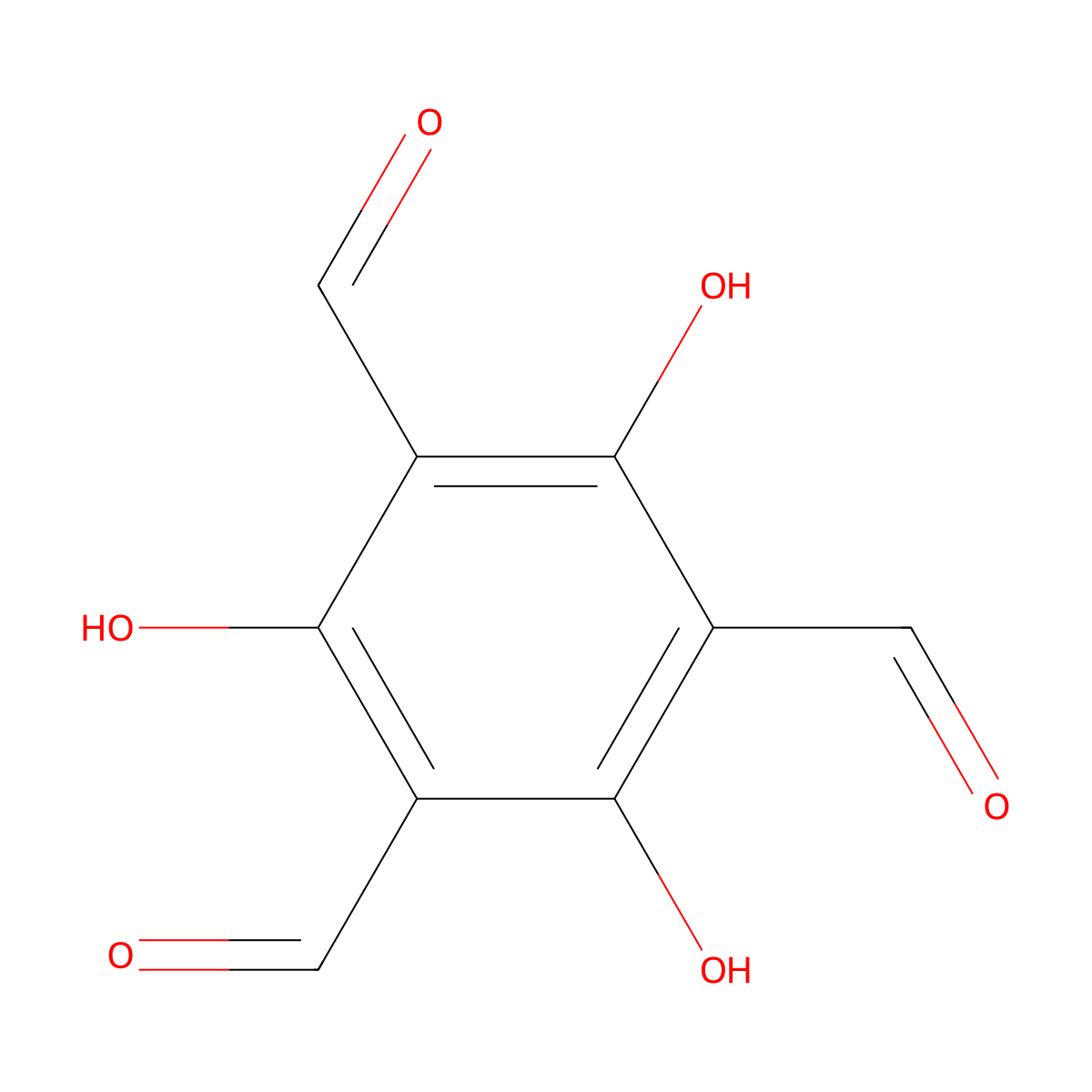 2,4,6-Triformylphloroglucinol molecular structure, CAS 34374-88-4