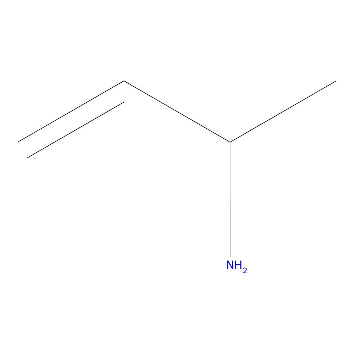 But-3-en-2-amine molecular structure, CAS 34375-90-1