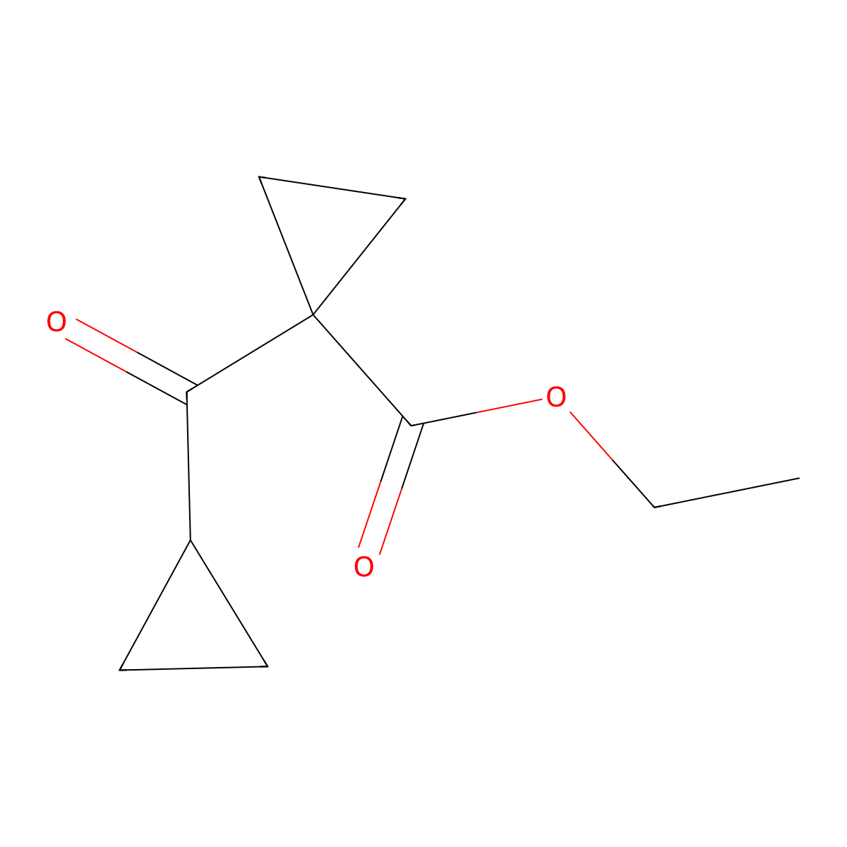 Ethyl1-(cyclopropanecarbonyl)cyclopropanecarboxylate molecular structure, CAS 343771-01-7