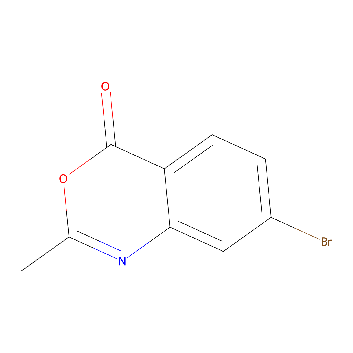 7-bromo-2-methyl-4H-benzo[d][1,3]oxazin-4-one molecular structure, CAS 343771-12-0